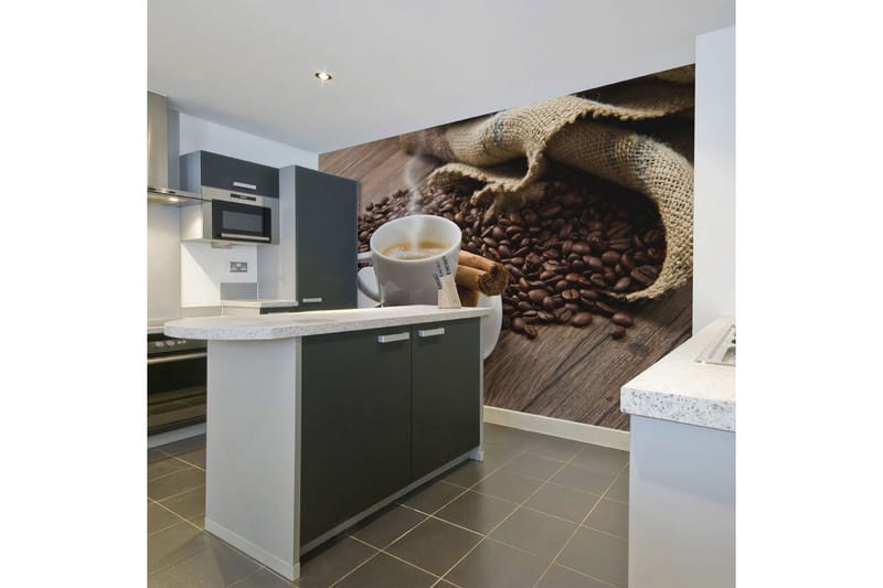 Fototapet Star Anise Coffee 350x270 - Artgeist sp. z o. o. - Inredning - Väggdekor - Tapet & tapettillbehör - Fototapet