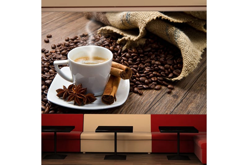 Fototapet Star Anise Coffee 450x270 - Artgeist sp. z o. o. - Inredning - Väggdekor - Tapet & tapettillbehör - Fototapet