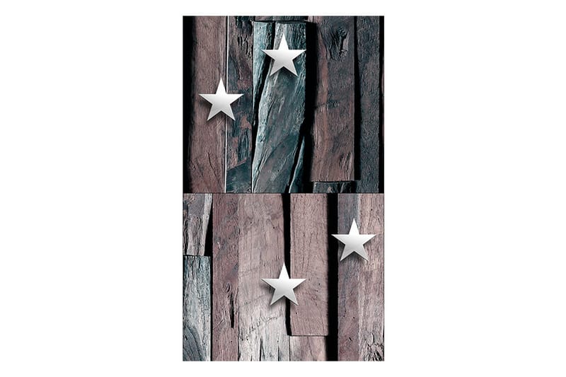 Fototapet Stars On Wood 50x1000 - Artgeist sp. z o. o. - Inredning - Väggdekor - Tapet & tapettillbehör - Fototapet