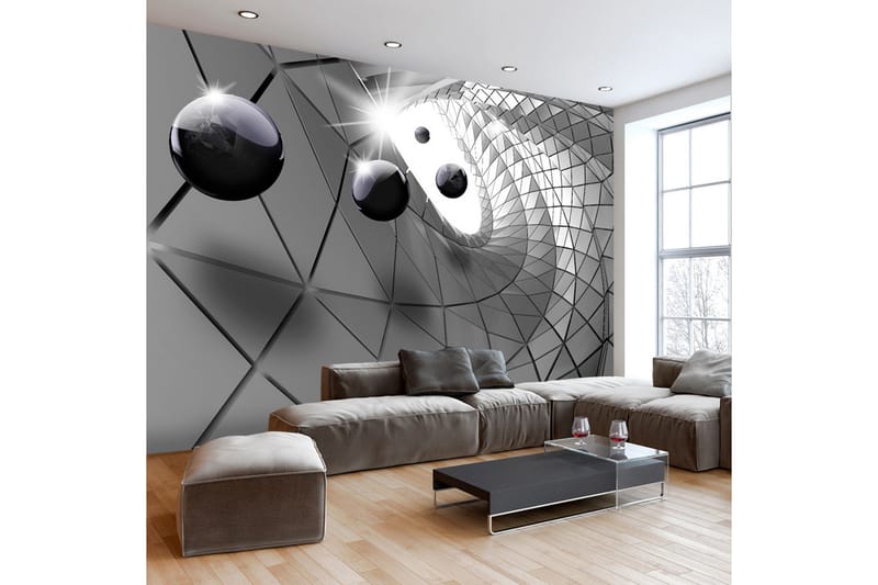 Fototapet Steel Illusion 350x245 - Artgeist sp. z o. o. - Inredning - Väggdekor - Tapet & tapettillbehör - Fototapet