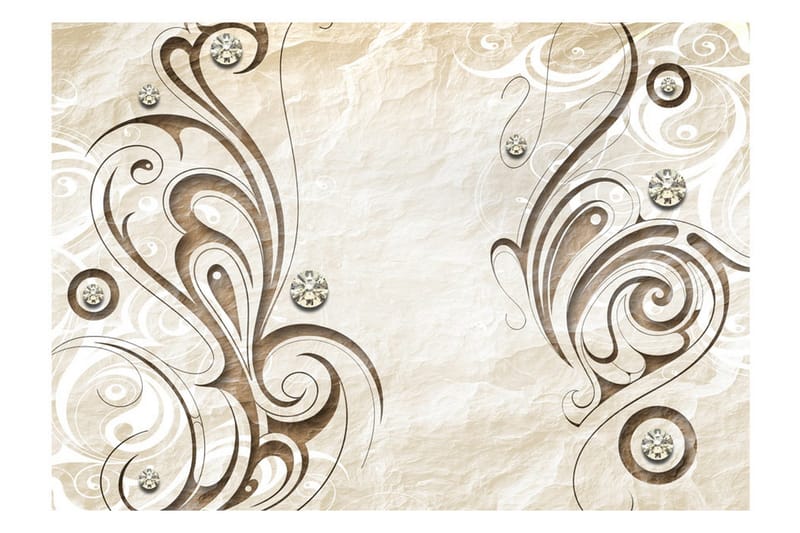 Fototapet Stone Butterfly 200x140 - Artgeist sp. z o. o. - Inredning - Väggdekor - Tapet & tapettillbehör - Fototapet