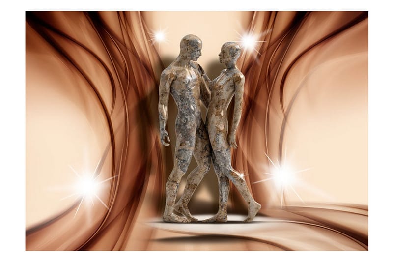 Fototapet Stone Couple 350x245 - Artgeist sp. z o. o. - Inredning - Väggdekor - Tapet & tapettillbehör - Fototapet
