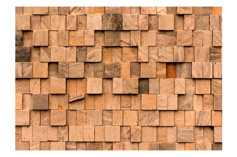 Fototapet Stone Jigsaw 300x210 - Artgeist sp. z o. o. - Inredning - Väggdekor - Tapet & tapettillbehör - Fototapet
