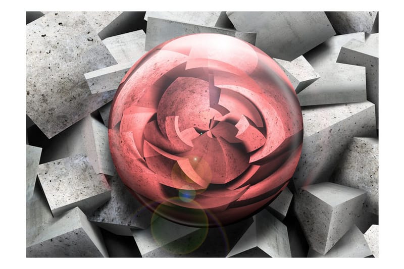 Fototapet Stone Rose 200x140 - Artgeist sp. z o. o. - Inredning - Väggdekor - Tapet & tapettillbehör - Fototapet
