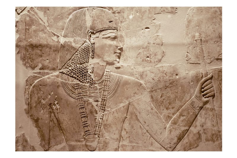 Fototapet Stone Pharaoh 350x245 - Artgeist sp. z o. o. - Inredning - Väggdekor - Tapet & tapettillbehör - Fototapet