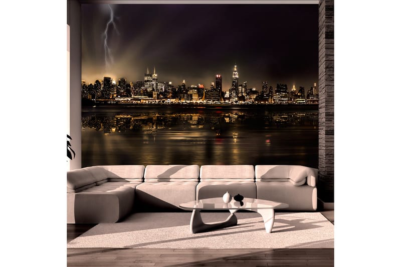 Fototapet Storm In New York City 200x140 - Artgeist sp. z o. o. - Inredning - Väggdekor - Tapet & tapettillbehör - Fototapet