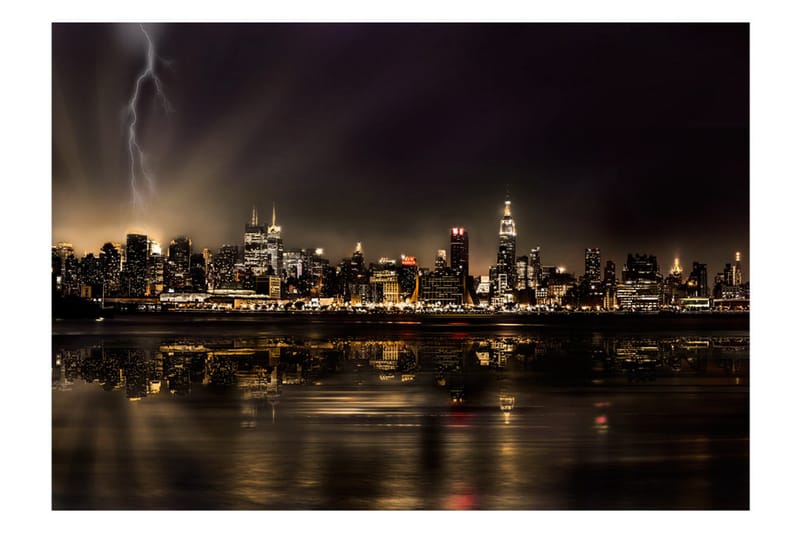 Fototapet Storm In New York City 200x140 - Artgeist sp. z o. o. - Inredning - Väggdekor - Tapet & tapettillbehör - Fototapet