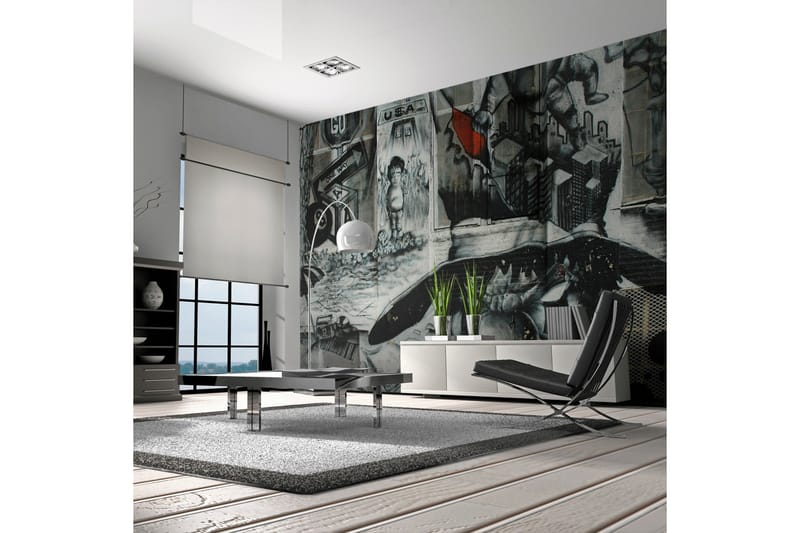 Fototapet Street Art Graffiti 350x270 - Artgeist sp. z o. o. - Inredning - Väggdekor - Tapet & tapettillbehör - Fototapet