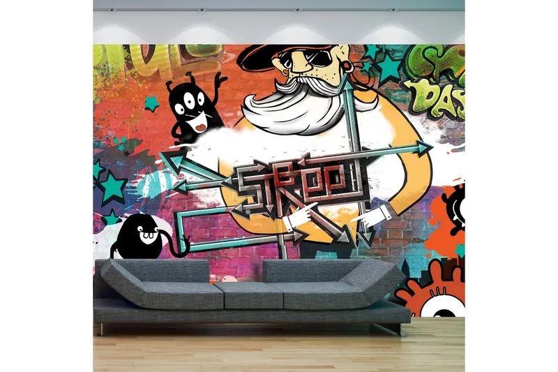 Fototapet Street Movie 250x175 - Artgeist sp. z o. o. - Inredning - Väggdekor - Tapet & tapettillbehör - Fototapet