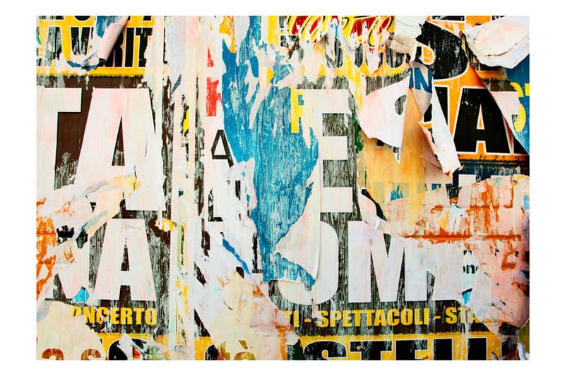 Fototapet Street Poster 400x280 - Artgeist sp. z o. o. - Inredning - Väggdekor - Tapet & tapettillbehör - Fototapet