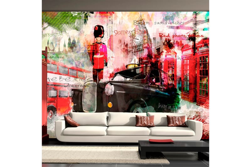 Fototapet Streets Of London 350x245 - Artgeist sp. z o. o. - Inredning - Väggdekor - Tapet & tapettillbehör - Fototapet