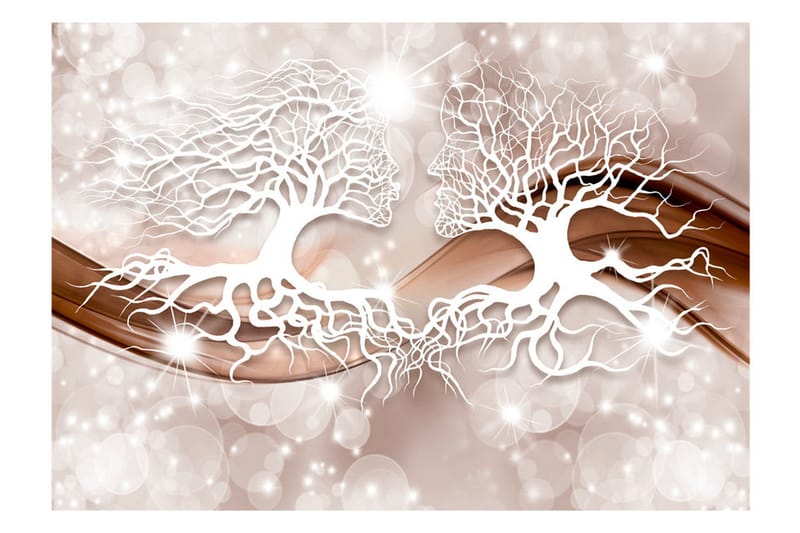 Fototapet Structure Of Love 400x280 - Artgeist sp. z o. o. - Inredning - Väggdekor - Tapet & tapettillbehör - Fototapet