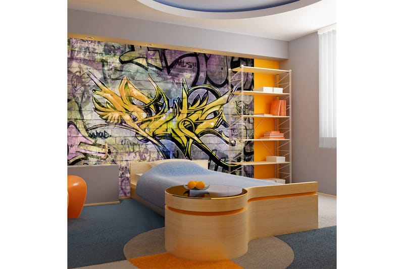 Fototapet Stunning Graffiti 250x175 - Artgeist sp. z o. o. - Inredning - Väggdekor - Tapet & tapettillbehör - Fototapet