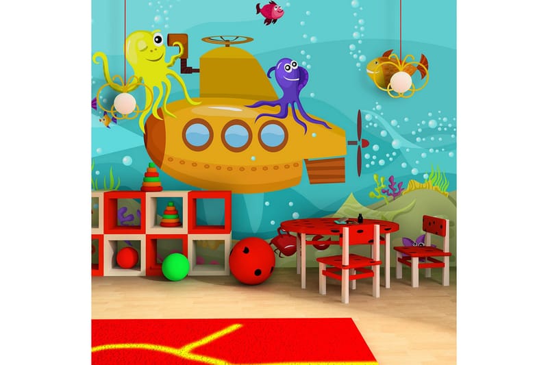 Fototapet Submarine 250x193 - Artgeist sp. z o. o. - Inredning - Väggdekor - Tapet & tapettillbehör - Fototapet