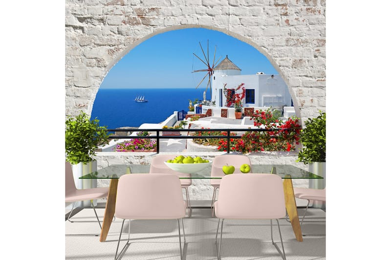 Fototapet Summer In Santorini 300x210 - Artgeist sp. z o. o. - Inredning - Väggdekor - Tapet & tapettillbehör - Fototapet