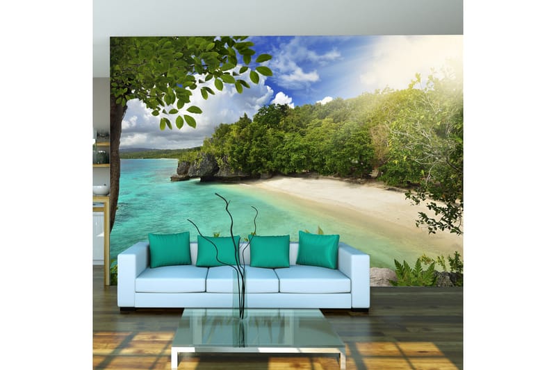 Fototapet Sunny Beach 250x175 - Artgeist sp. z o. o. - Inredning - Väggdekor - Tapet & tapettillbehör - Fototapet