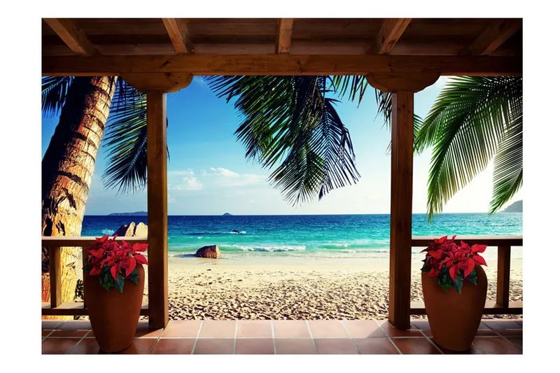 Fototapet Sunny Memories 350x245 - Artgeist sp. z o. o. - Inredning - Väggdekor - Tapet & tapettillbehör - Fototapet