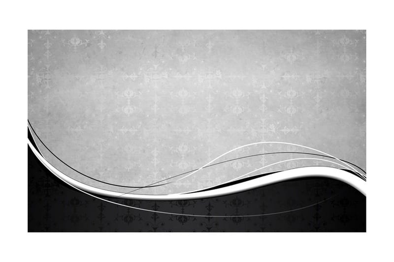 Fototapet Svart-Vita Vågor Vintage 450x270 - Artgeist sp. z o. o. - Inredning - Väggdekor - Tapet & tapettillbehör - Fototapet