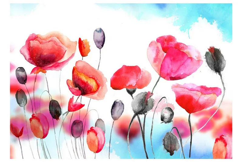 Fototapet Swaying With The Wind 250x175 - Artgeist sp. z o. o. - Inredning - Väggdekor - Tapet & tapettillbehör - Fototapet