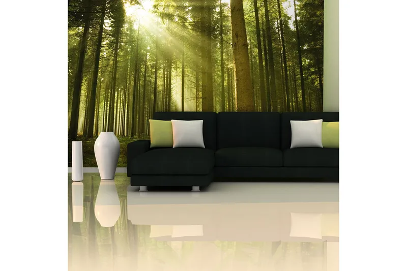 Fototapet Tallskog 450x270 - Artgeist sp. z o. o. - Inredning - Väggdekor - Tapet & tapettillbehör - Fototapet