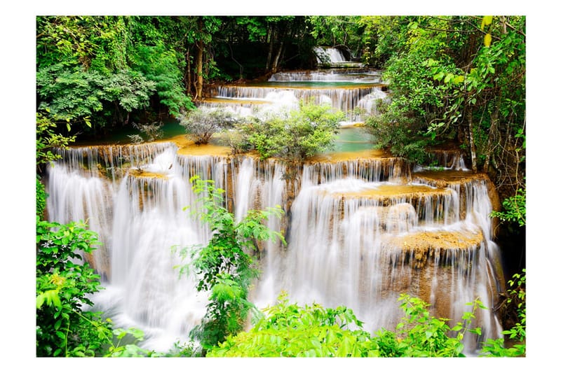 Fototapet Thai Waterfall 300x210 - Artgeist sp. z o. o. - Inredning - Väggdekor - Tapet & tapettillbehör - Fototapet