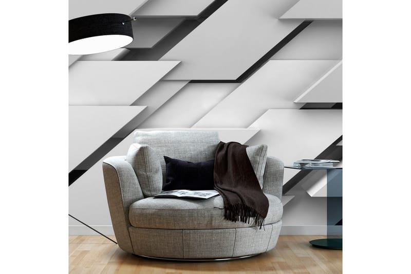 Fototapet The Edge Of Gray 300x210 - Artgeist sp. z o. o. - Inredning - Väggdekor - Tapet & tapettillbehör - Fototapet