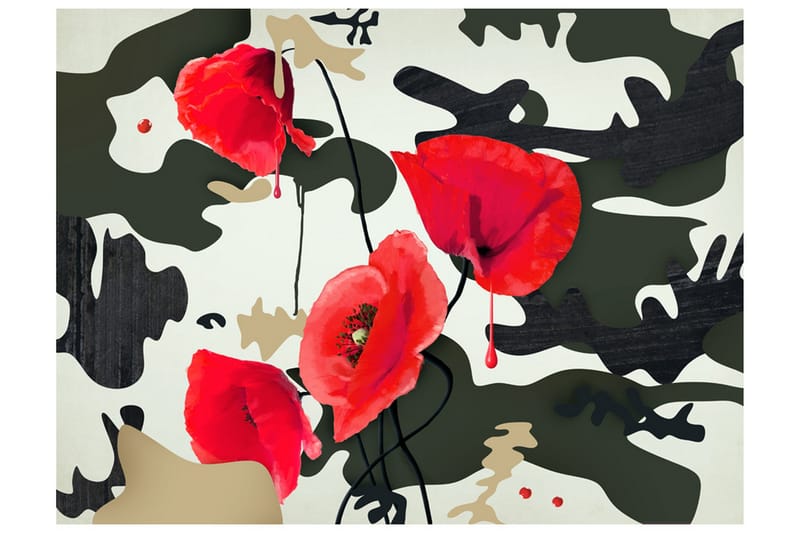 Fototapet The Flowers Of War 250x193 - Artgeist sp. z o. o. - Inredning - Väggdekor - Tapet & tapettillbehör - Fototapet