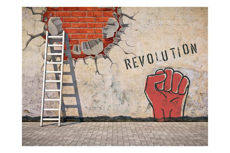 Fototapet The Invisible Hand Of The Revolution 300x231 - Artgeist sp. z o. o. - Inredning - Väggdekor - Tapet & tapettillbehör - Fototapet