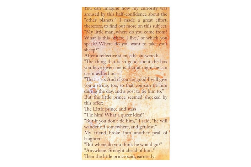 Fototapet The Little Prince Message Of Love 50x1000 - Artgeist sp. z o. o. - Inredning - Väggdekor - Tapet & tapettillbehör - Fototapet