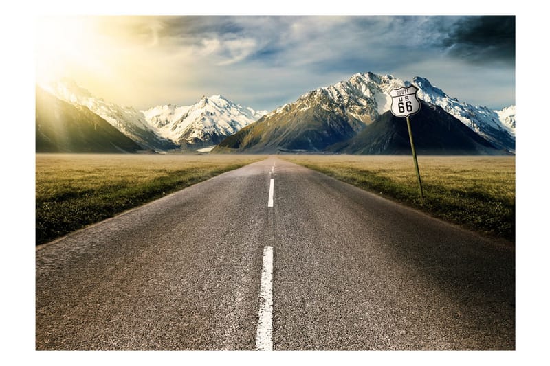 Fototapet The Long Road 150x105 - Artgeist sp. z o. o. - Inredning - Väggdekor - Tapet & tapettillbehör - Fototapet