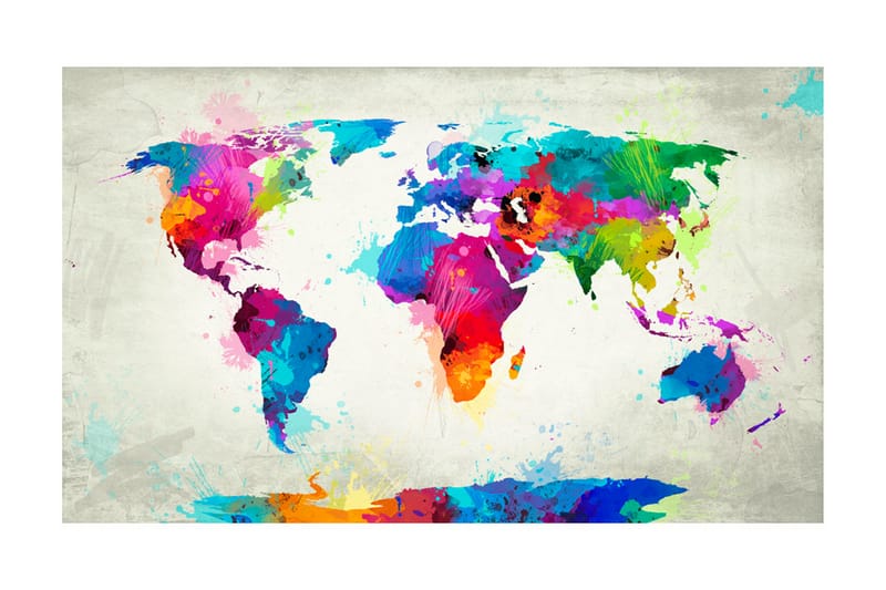 Fototapet The Map Of Happiness 450x270 - Artgeist sp. z o. o. - Inredning - Väggdekor - Tapet & tapettillbehör - Fototapet
