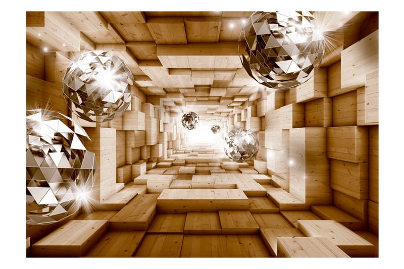 Fototapet The Road To The Light 200x140 - Artgeist sp. z o. o. - Inredning - Väggdekor - Tapet & tapettillbehör - Fototapet