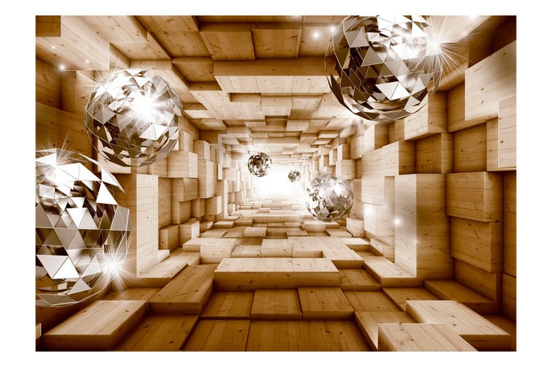 Fototapet The Road To The Light 200x140 - Artgeist sp. z o. o. - Inredning - Väggdekor - Tapet & tapettillbehör - Fototapet