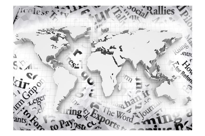 Fototapet The World Of Newspapers 300x210 - Artgeist sp. z o. o. - Inredning - Väggdekor - Tapet & tapettillbehör - Fototapet