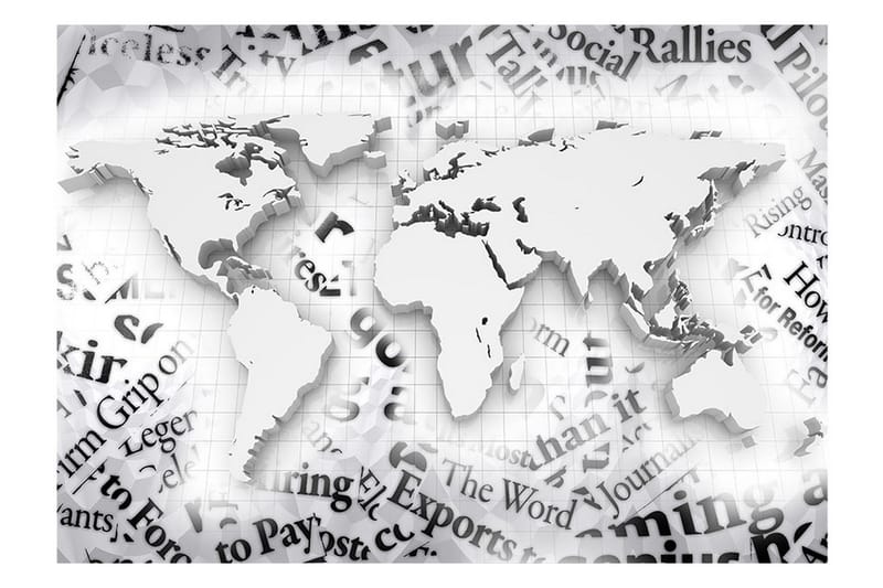 Fototapet The World Of Newspapers 300x210 - Artgeist sp. z o. o. - Inredning - Väggdekor - Tapet & tapettillbehör - Fototapet