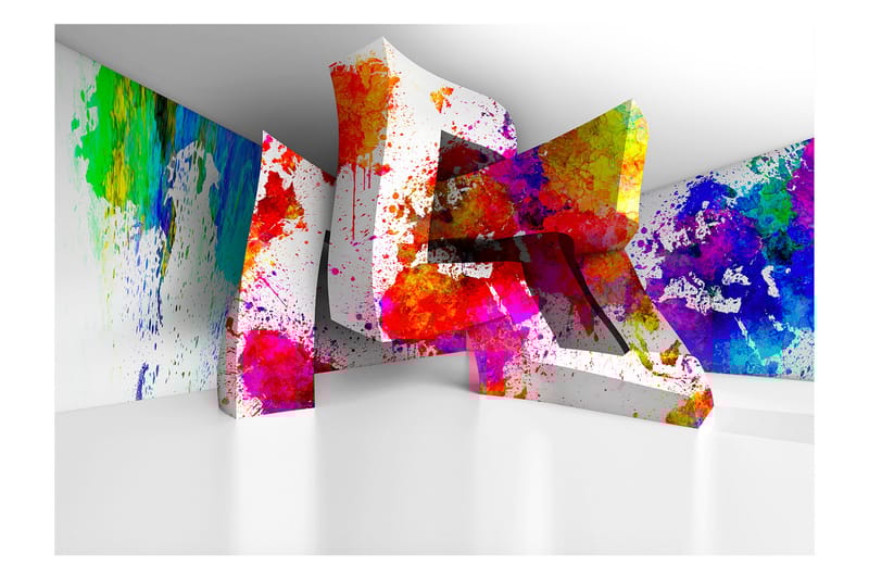 Fototapet Three-Dimensional Shapes 400x280 - Artgeist sp. z o. o. - Inredning - Väggdekor - Tapet & tapettillbehör - Fototapet