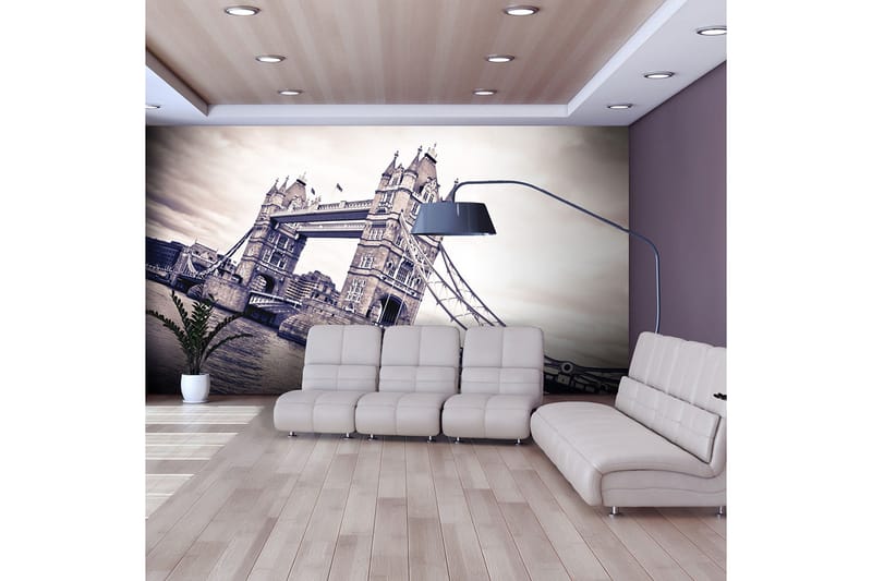 Fototapet Tower Bridge 200x154 - Artgeist sp. z o. o. - Inredning - Väggdekor - Tapet & tapettillbehör - Fototapet