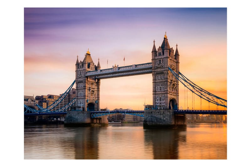 Fototapet Tower Bridge Gryningen 350x270 - Artgeist sp. z o. o. - Inredning - Väggdekor - Tapet & tapettillbehör - Fototapet