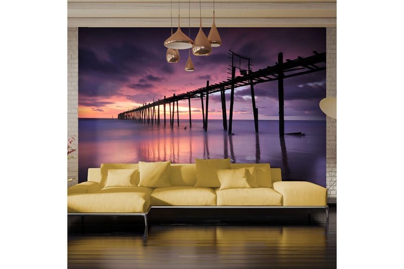 Fototapet Träbrygga 200x154 - Artgeist sp. z o. o. - Inredning - Väggdekor - Tapet & tapettillbehör - Fototapet