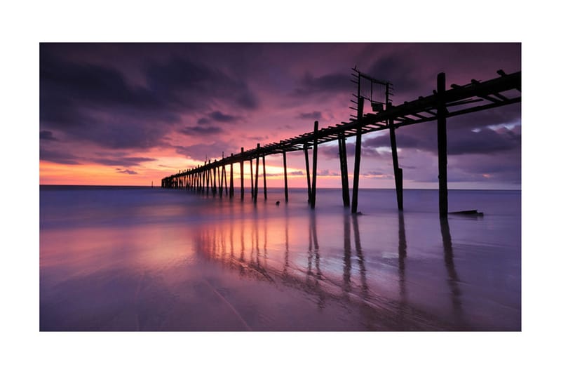 Fototapet Träbrygga 450x270 - Artgeist sp. z o. o. - Inredning - Väggdekor - Tapet & tapettillbehör - Fototapet