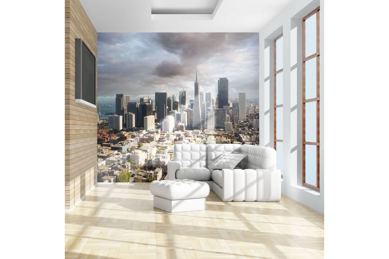 Fototapet Träd Höst Tunnel 250x193 - Artgeist sp. z o. o. - Inredning - Väggdekor - Tapet & tapettillbehör - Fototapet