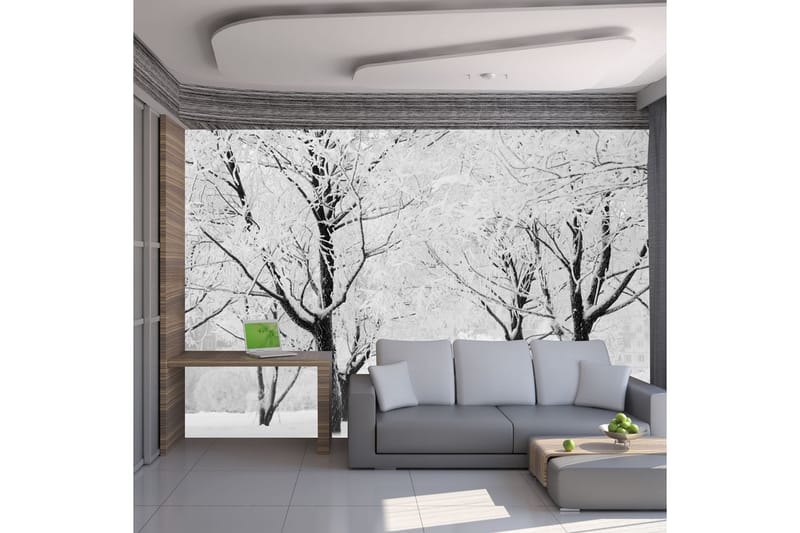 Fototapet Träd Vinter Landskap 300x231 - Artgeist sp. z o. o. - Inredning - Väggdekor - Tapet & tapettillbehör - Fototapet