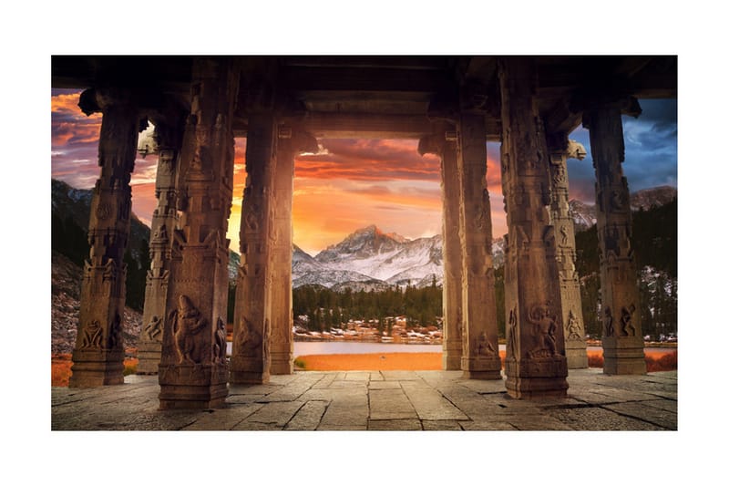 Fototapet Trail Of Rocky Temples 450x270 - Artgeist sp. z o. o. - Inredning - Väggdekor - Tapet & tapettillbehör - Fototapet