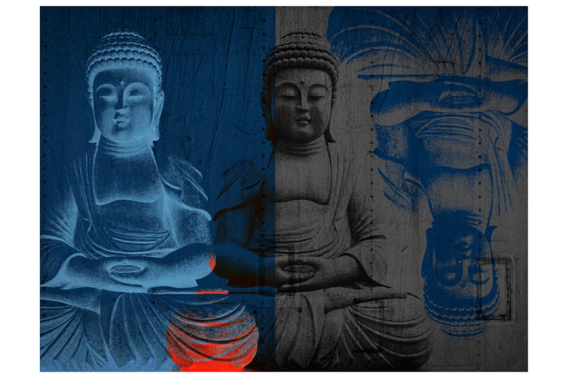 Fototapet Tre Inkarnationer Av Buddha 350x270 - Artgeist sp. z o. o. - Inredning - Väggdekor - Tapet & tapettillbehör - Fototapet