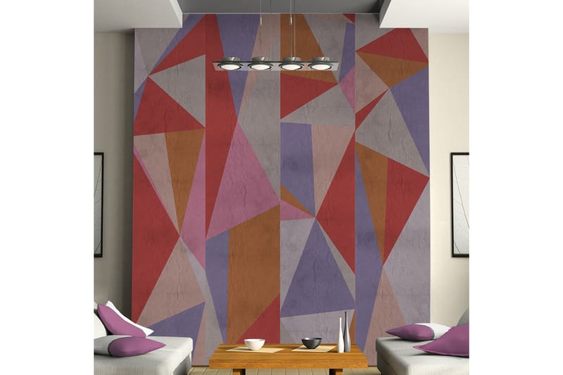 Fototapet Triangles! 50x1000 - Artgeist sp. z o. o. - Inredning - Väggdekor - Tapet & tapettillbehör - Fototapet