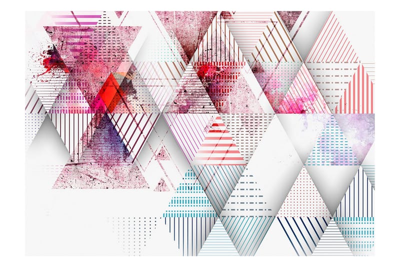Fototapet Triangular World 350x245 - Artgeist sp. z o. o. - Inredning - Väggdekor - Tapet & tapettillbehör - Fototapet
