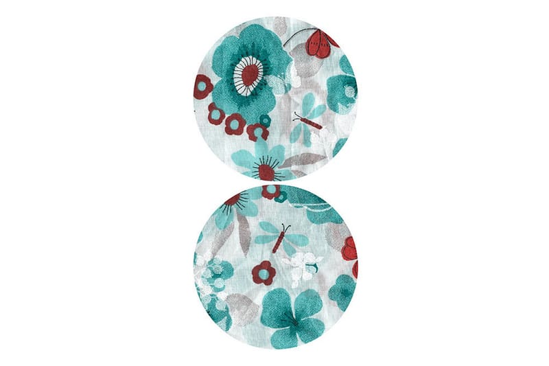 Fototapet Turquoise Meadow Circle 50x1000 - Artgeist sp. z o. o. - Inredning - Väggdekor - Tapet & tapettillbehör - Fototapet
