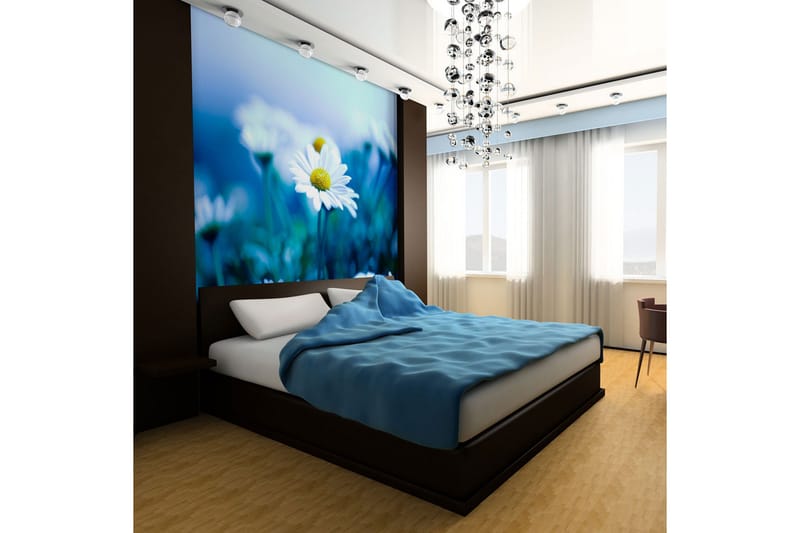 Fototapet Tusensköna På En Blå Äng 200x154, Artgeist sp. z o. o.