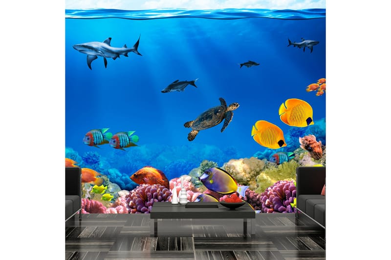 Fototapet Underwater Kingdom 350x245 - Artgeist sp. z o. o. - Inredning - Väggdekor - Tapet & tapettillbehör - Fototapet