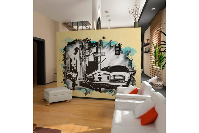 Fototapet Urban Atmosphere 200x154 - Artgeist sp. z o. o. - Inredning - Väggdekor - Tapet & tapettillbehör - Fototapet